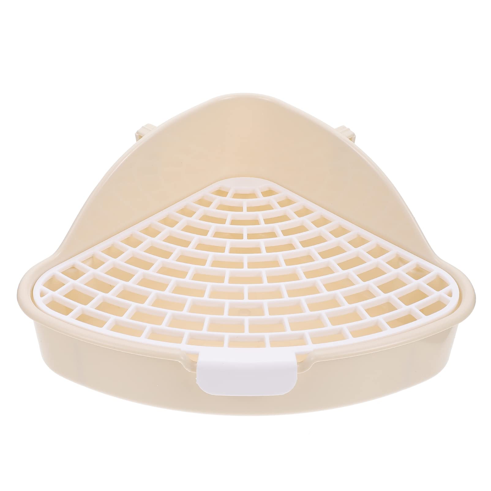 Genérico Caja de Arena para jaulas de Conejo, Bandeja de Arena de Esquina de Conejo para Inodoro de Animales pequeños Caja de Ropa de Cama para Conejo Chinchilla Conejillo