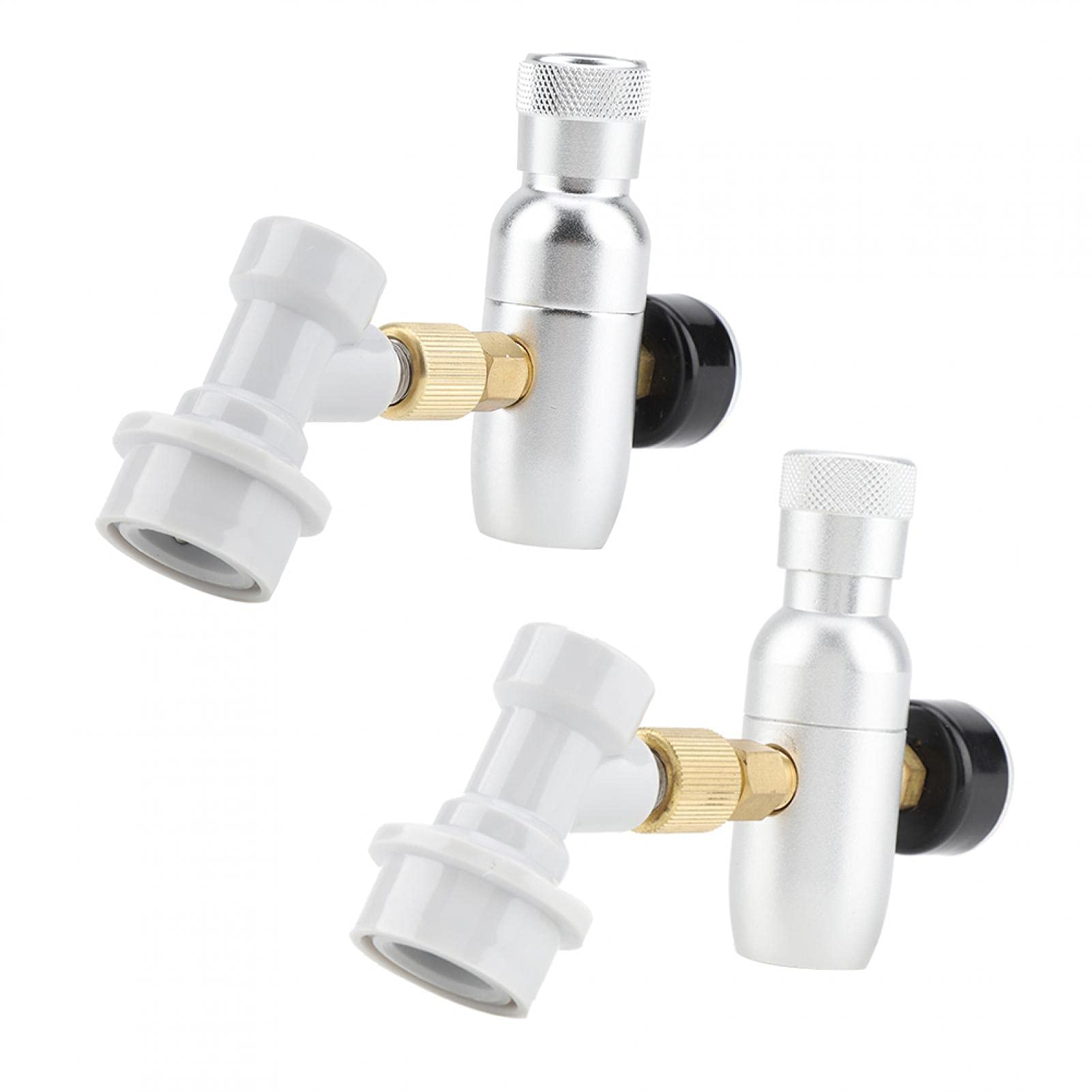 Bierfass-Ladegerät, CO2 16g Regler-Ladegerät-Kit Gasballverschluss Schnelltrenner Bierfass-Ladegerät CO2-Spender Bierfassregler-Zubehör für Heimbrauerei(0-60PSI) Bierfass-Ladegerä