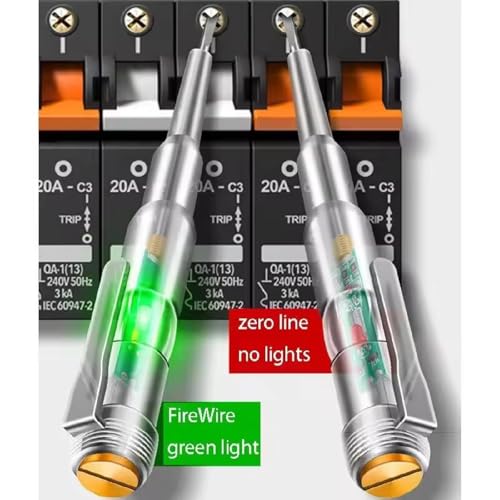 Image of Multifunction AC 12-250V DC Voltage Tester - Non-Contact Electrical Pen, Circuit Detector, Voltage Sensitivity Indicator for Home, Industrial, and Automotive Use (Pack of 1)