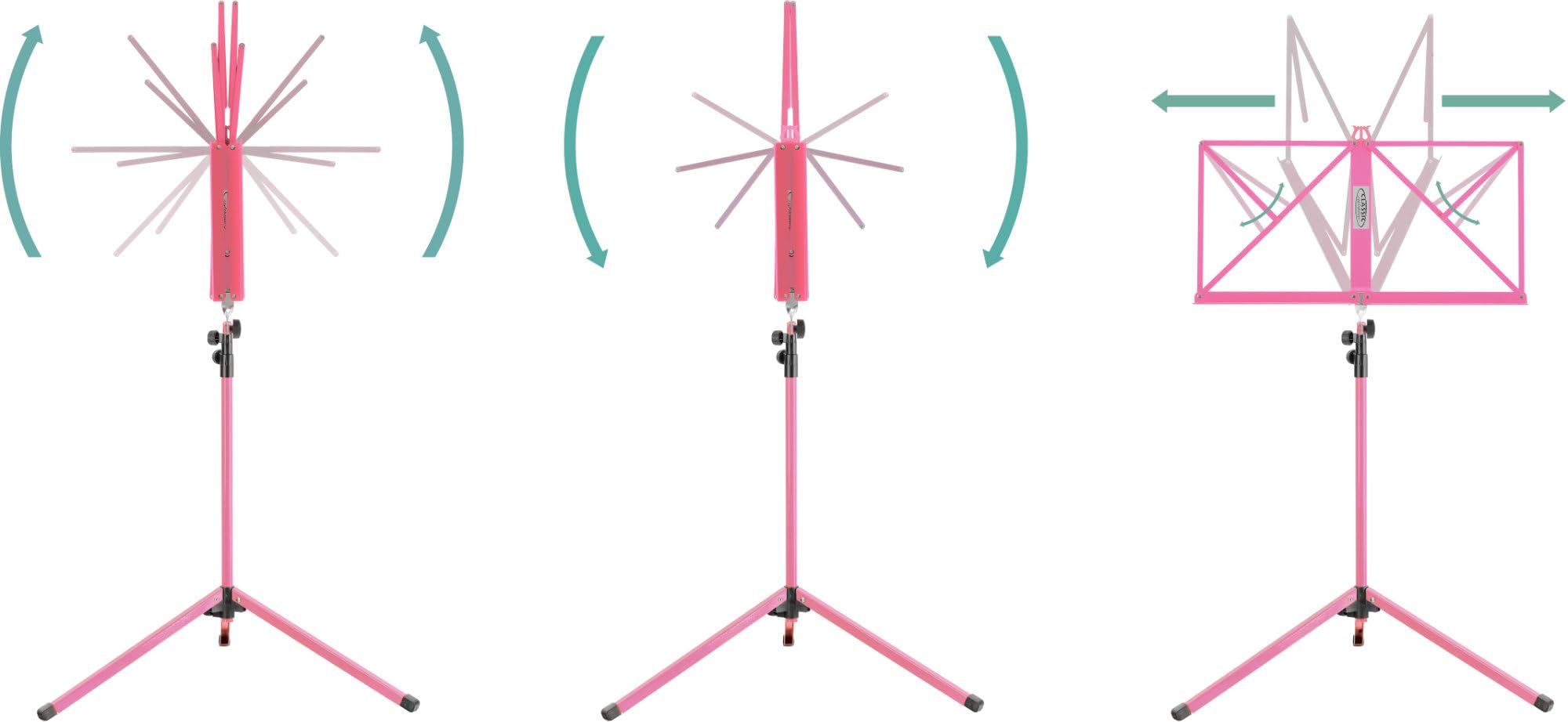 Set 3x Classic Cantabile leggìo Medium Rosa