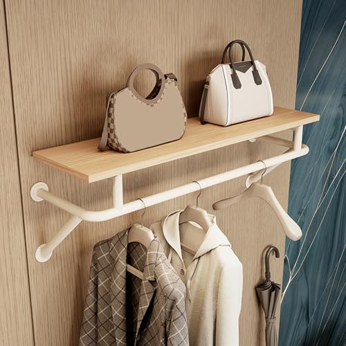 Perchero de pared para dormitorio organizador de ropa flotante 2