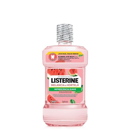Listerine Enxaguante Bucal Melancia & Hortelã Sem Álcool, 1L
