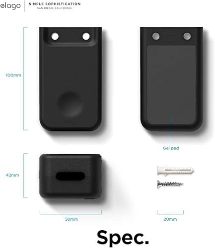 Miniatura 7 de elago Soporte universal para control remoto compatible con el control remoto de Apple TV y todos los demás controles remotos, opciones de montaje de