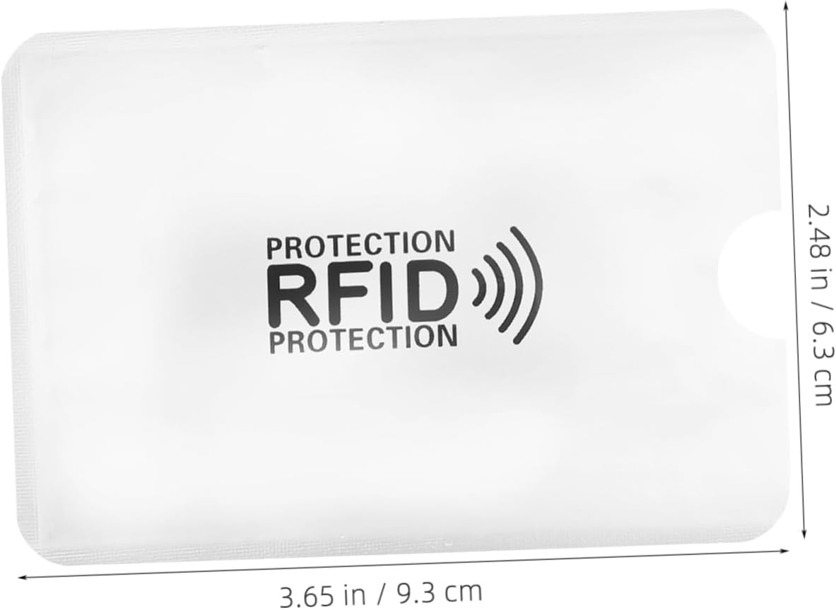 10pcs Credit Card Holder Aluminum Id Sleeve Case Card Protector Theft Holder Id Sleeve Shield