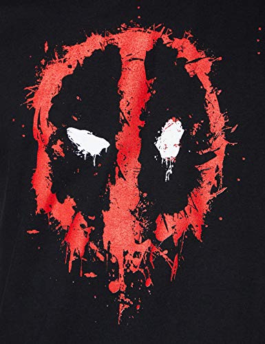 Marvel Camiseta T-Shirt, Negro, XL Men