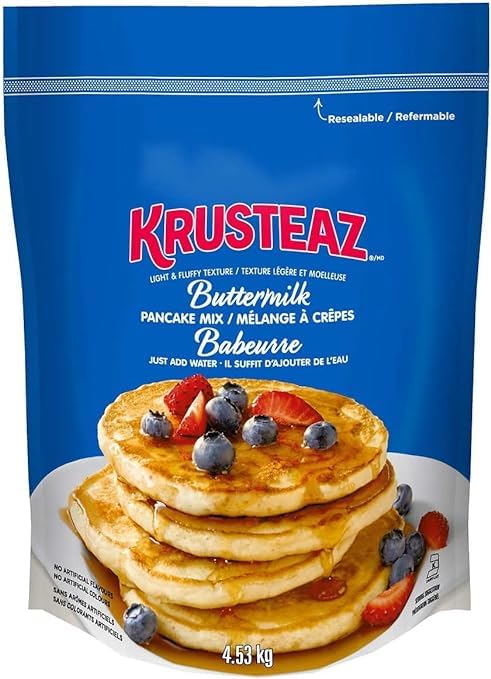 KRUSTEAZ Buttermilk Pancake Waffle Mix 4.53KG Just Add Water