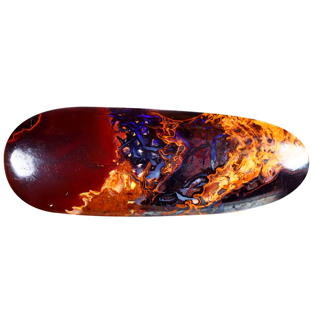 Opale boulder de Koroit multicolore 15.48 ct de forme libre pour création de bijoux de collection