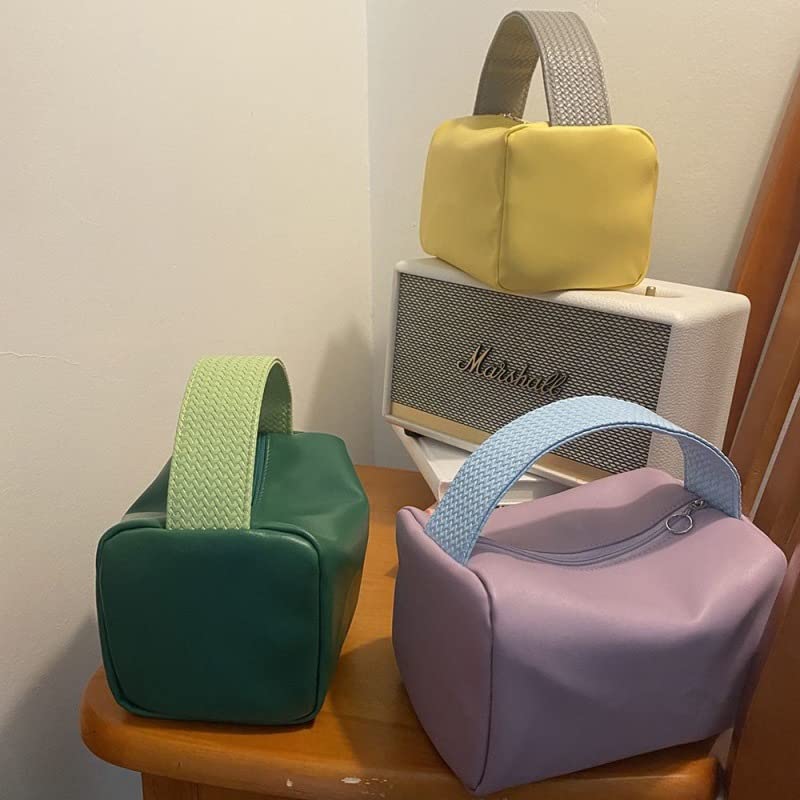 Miniatura 3 de Y2K - Bolsa de maquillaje estética, pequeña bolsa de cosméticos para mujer, bolsa de maquillaje de viaje, bolsa de aseo (verde)