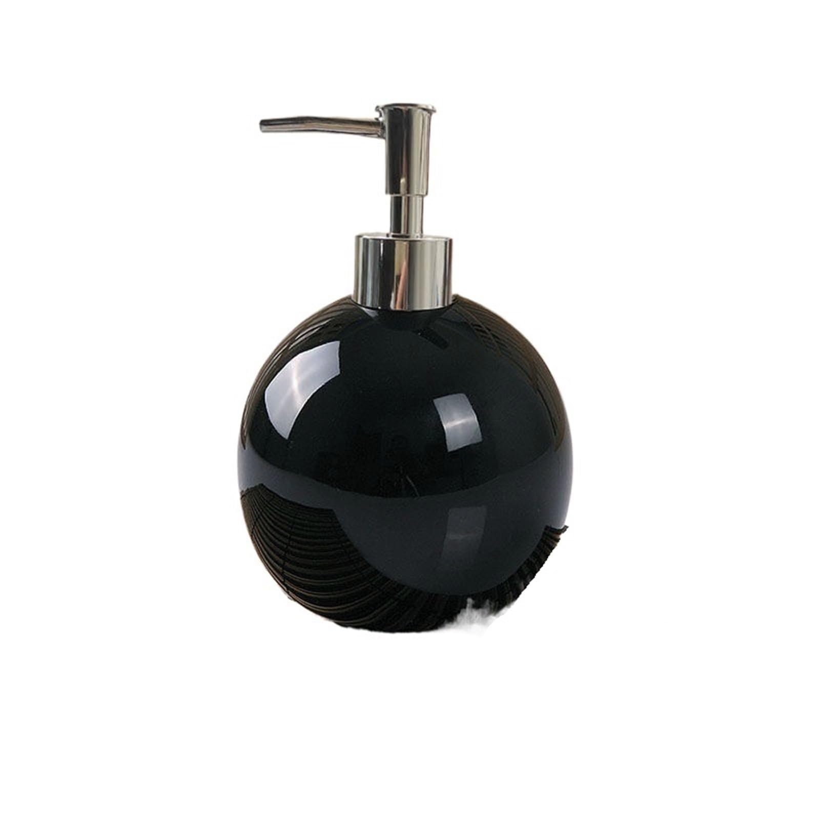 Ceramic Soap Dispenser Hotel Hand Soap Shower Gel Bottle Household Divided Pressed Ceramic Lotion Empty Bottles Kitchen Bathroom Accessories(Color1)