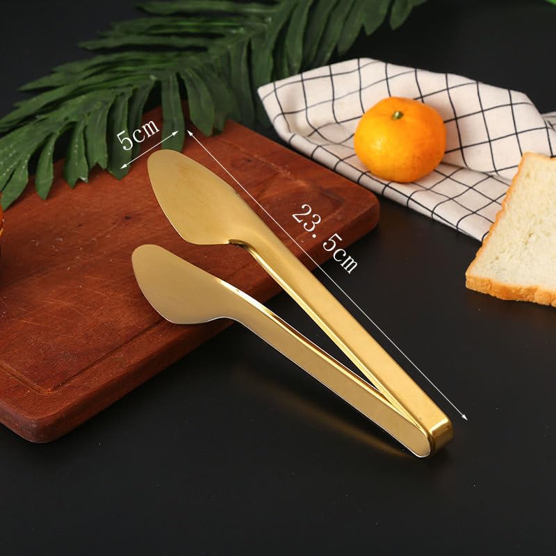 Daily Rituals Gold-Tone Metal Serving Tongs - Perfect for Parties and Everyday Use (2) 1