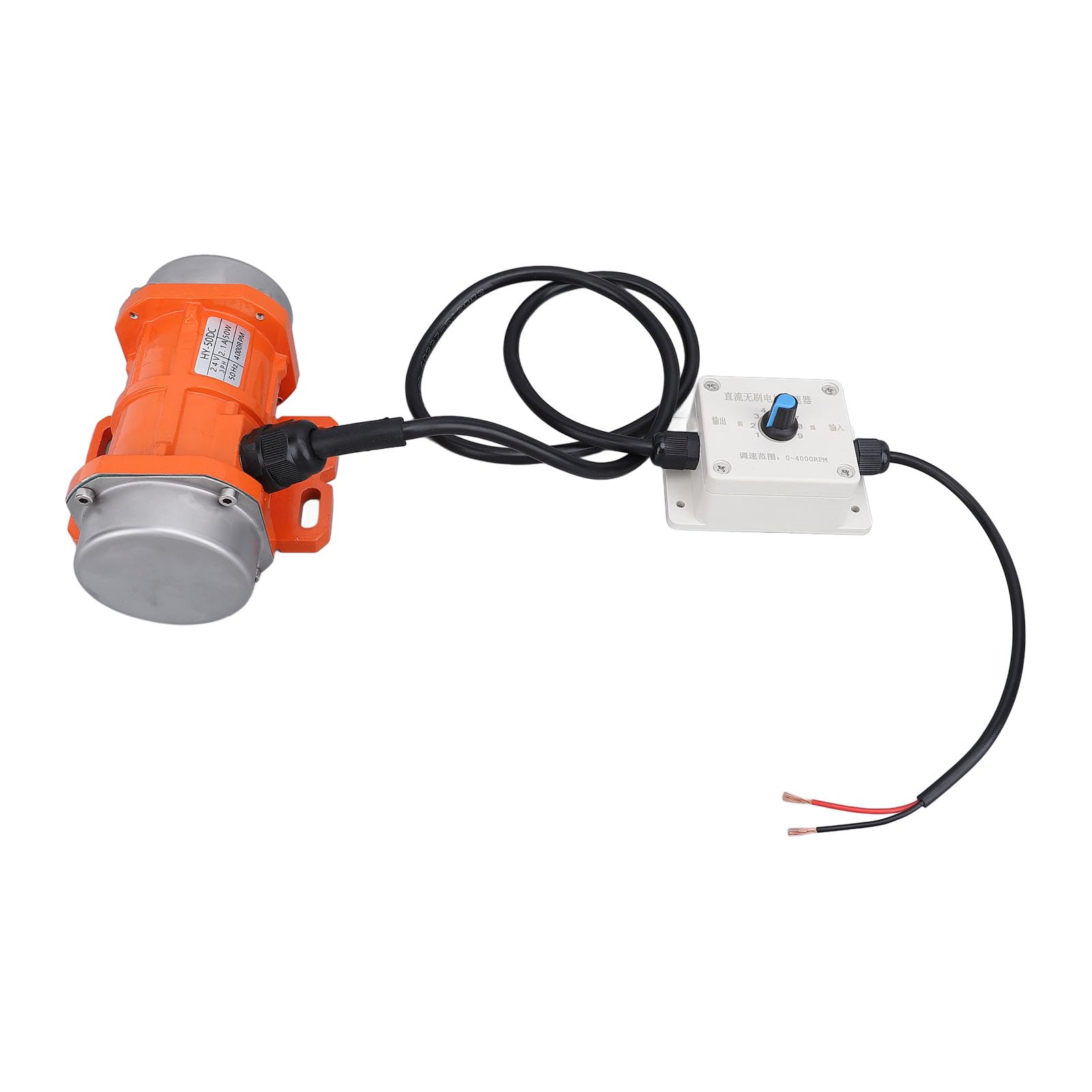 Mini Vibratore per Calcestruzzo Senza Spazzole con velocità Regolabile, Motore di Vibrazione DC24V per Apparecchiature di Verniciatura a Polvere, Dimensioni Compatte e Potenza Elevata (50 W)