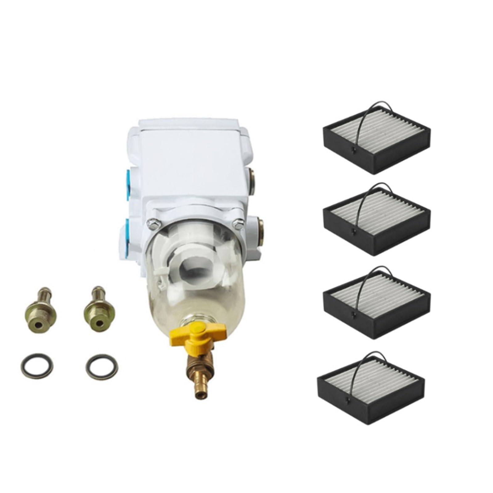 PHNOITPQ Fuel Filter Assembly 300FG 300FH Oil-Water Separator Filter SWK-2000-5 with 00530 Filter Replacement Filter(One lot)