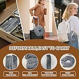 lomitech Travel Blanket and Neck Pillow 2-in-1,Soft Fleece Warm Blanket,Comfortable Airplane Travel Pillow,Portable Blanket for Airplane,Camping,Office,Car - Image 4