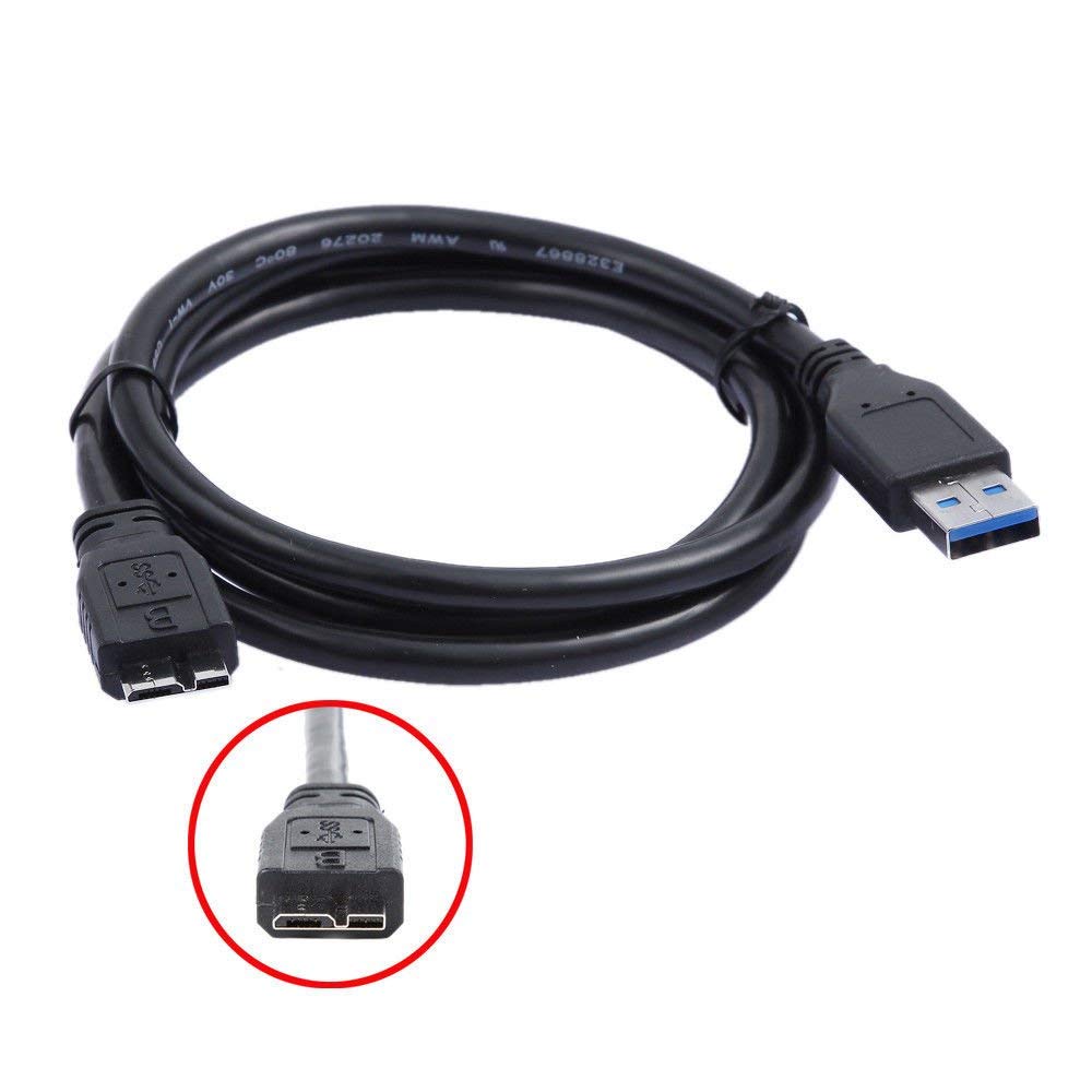6FT USB 3.0 Data Cable For Western Digital WD My Book External Hard Drive - Micro B Connector