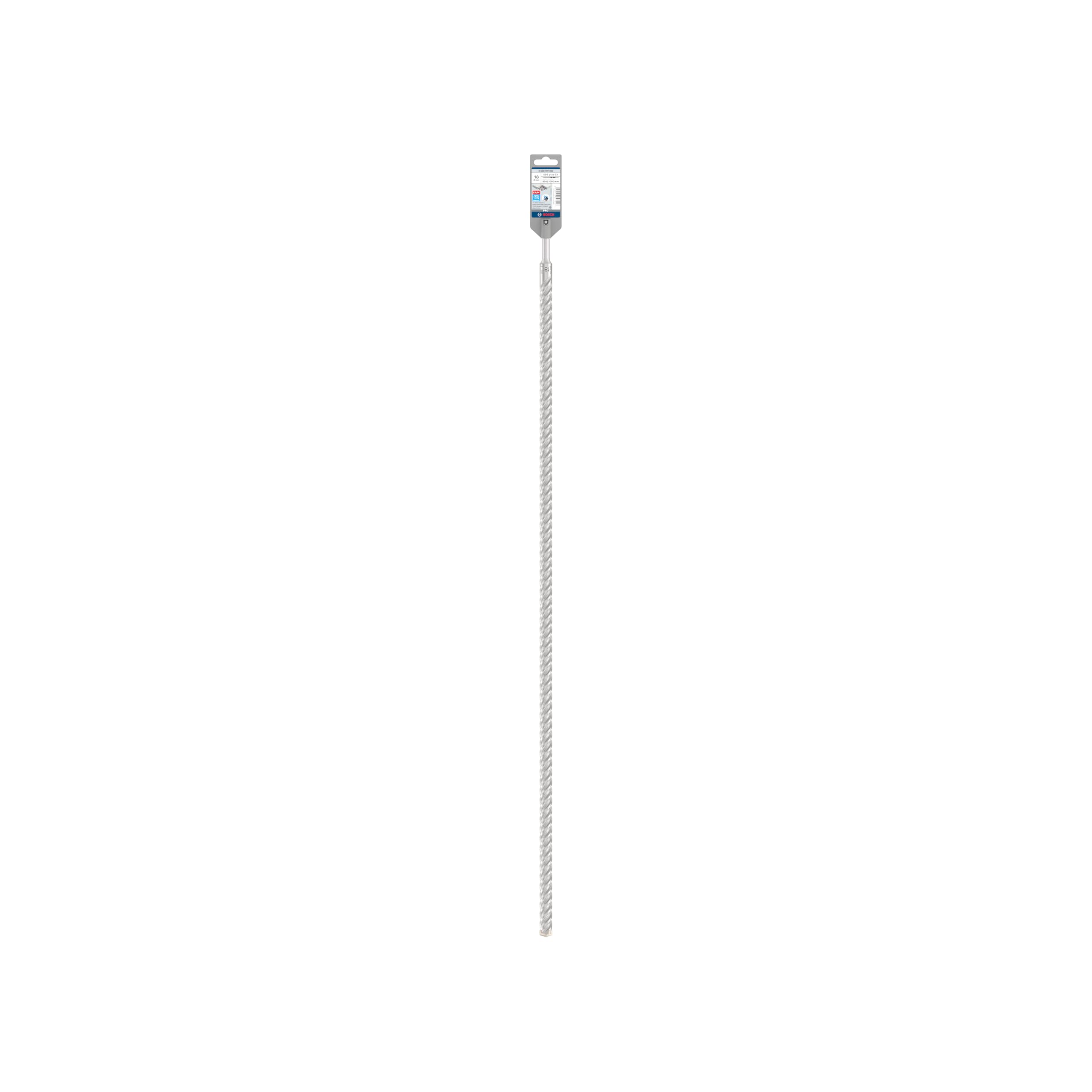 Bosch 1x Punta per martelli PRO SDS plus-5X (per Calcestruzzo armato, Calcestruzzo, Ø 18,00 mm, Professional Accessorio Martello perforatore)