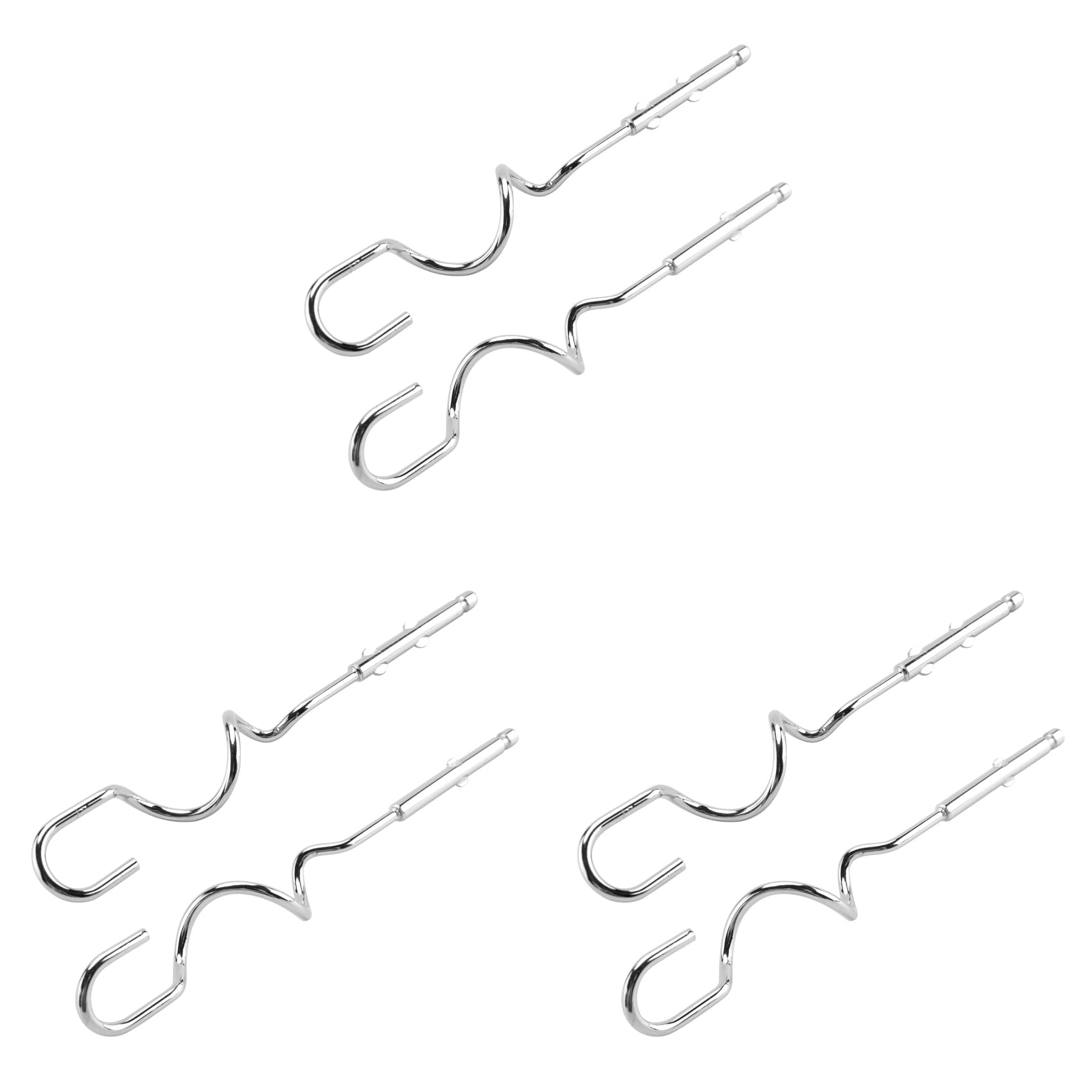 Hndhbfgrt 6x Economical Electric Hand Mixer 7-Speed Handheld Egg Whisk Kitchen Egg Sticks Dough Hooks