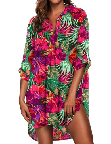 Image of Ekouaer Swimsuit Coverup for Women Bathing Suit Cover Up 2026 Summer Beach Vacation Outfits