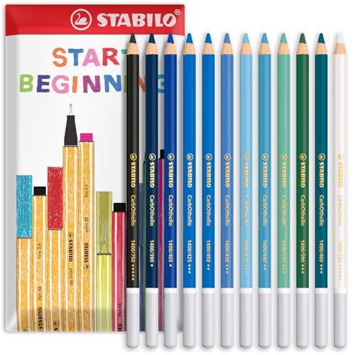 Lápices Pastel CarbOthello STABILO Pack 12 Tonos Océano miniatura 1