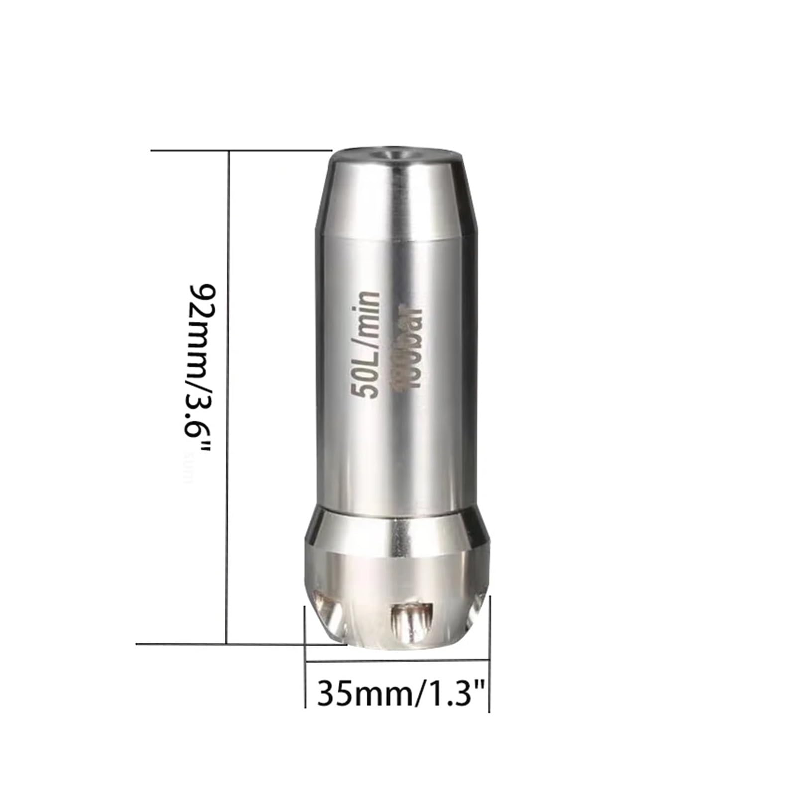 Ugello for fognatura ad Alta Pressione da 1/2 Pollice con Filettatura Interna da 150-200 Bar, Pulizia delle condotte di drenaggio e ugello turbocompressore for Radici(60L 150Bar)