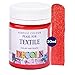 Produktbild Nevskaya Palitra Textilfarbe Rot Glitzer | 50 ml im Näpfchen | Stoffmalfarben waschfest | Qualität von Decola