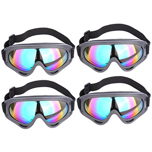 FOKOM 4PCS Lunettes de Protection Lunettes Tactique Résistance à Fléchette pour Nerf Rival- Coloré Cover
