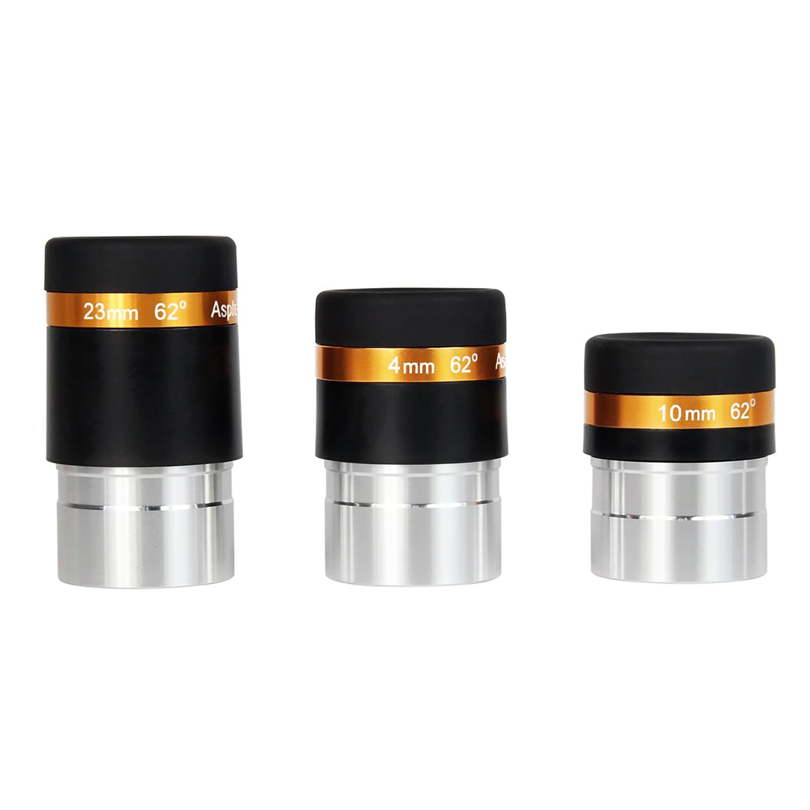Svbony Telescope Eyepiece Set, 1.25 Inches Planetary Eyepiece Kit 4mm 10mm 23mm 62 Degree Wide Angle Eyepiece Aspheric Lens for Beginners Planet Observation