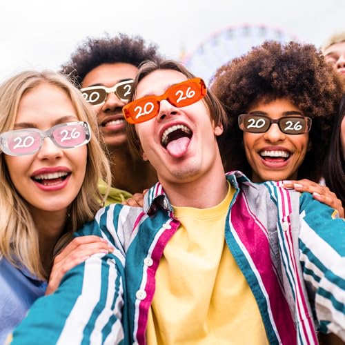 Image of Flutesan Personalized Rectangle Sunglasses with Marker Pens for Adult DIY Custom Birthday Wedding