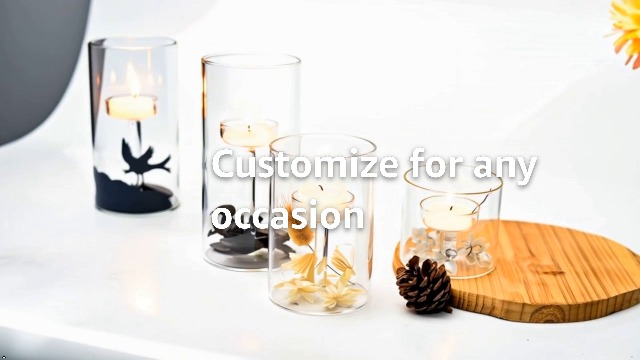 Set of 3 Cylinder Glass Decorative Hurricane Candle Holder Clear