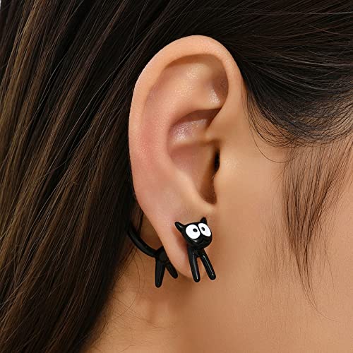 Cat Earrings for Women Trendy Stuff Cute Funny Animal Bite Stud Earrings Cat Jewelry Gifts for Animal Lovers Unique Gift2