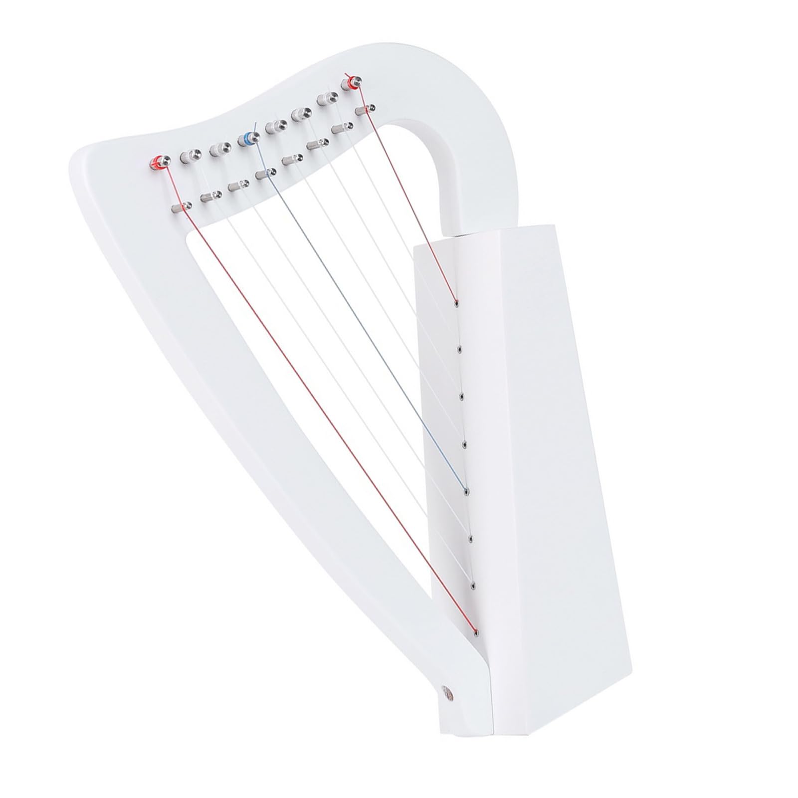 Peso 8 corde Arpa a lira Strumento a corde in legno con chiave per accordatura Arpa in legno per principianti per strumenti musicali per la prima educazione