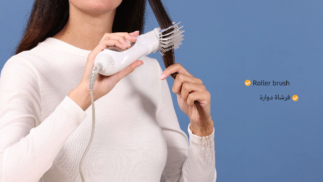 Coiffeur Panasonic 3 en 1 - Brosse soufflante, fer à repasser et brosse