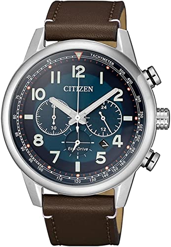Miniatura 2 de Citizen Reloj Cronógrafo para Hombres de Eco-Drive con Correa en Cuero