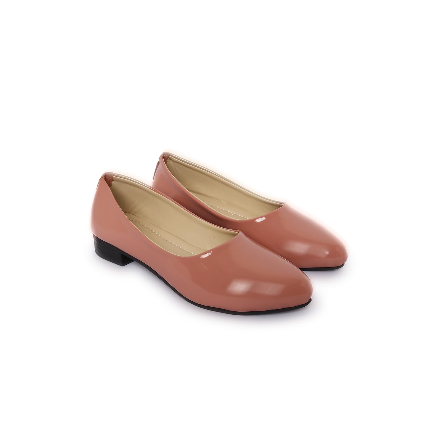 Women's Classic Ballet Flats, Slip-On Formal Shoes, Low Block Heel, office casual footwear (Pink, UK Footwear Size System, Adult, Women, Numeric, Medium, 7)-image-13