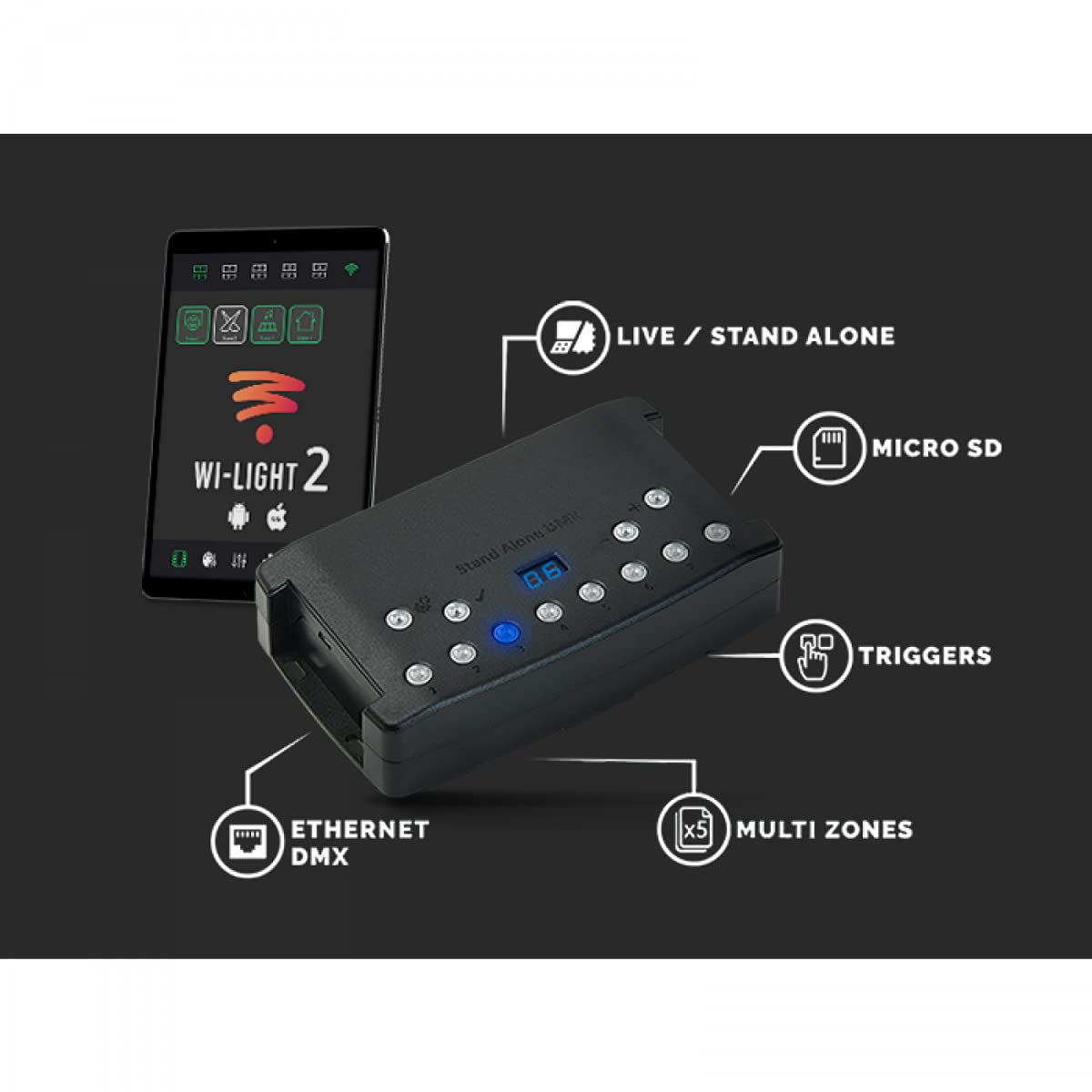 Briteq LD-1024Easy Net 1024-Channel DMX Interface and Multi-Zone Controller