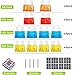 12 Volt Fuse Block, Waterproof 6 Way Fuse Box with 6 Ground Negative Busbar for Automotive[100 Amp Max] [LED Indicator] for Car Golf Cart Boat Marine RV DC 12-24V