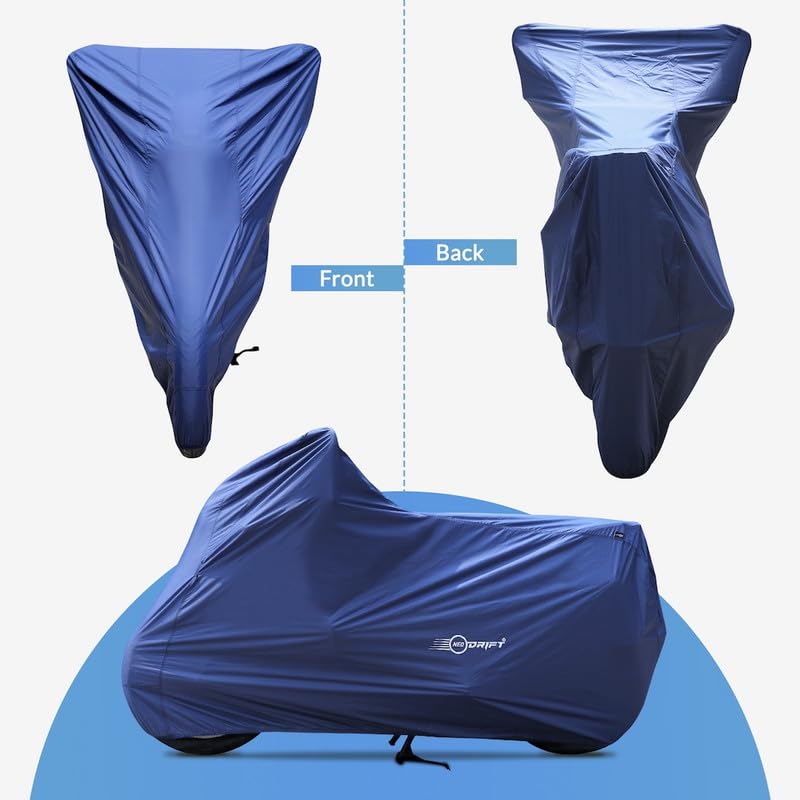 Neodrift 'NeoMax' Bike Cover for Harley Davidson Street 750 (All-Weather Motorcycle Protection, Water & UV Resistant, Dustproof, Windproof) (Color-Blue)