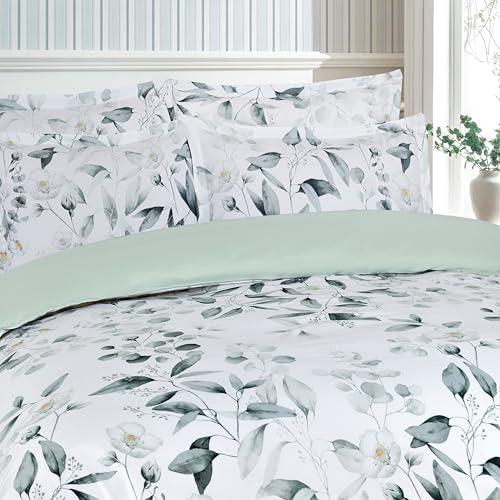 Majestic Giftware Madison Linen 8 Pcs Twin Size Bedding Set (BL505-T) | Cotton Sateen 300 TC Soft & Durable | 2 Fitted Sheets, 2 Duvets, 4 Pillowcases – Ritz Collection