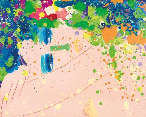 Art mural abstrait Walasse Ting pour habiller un mur vide toile salon chambre 80x60cm