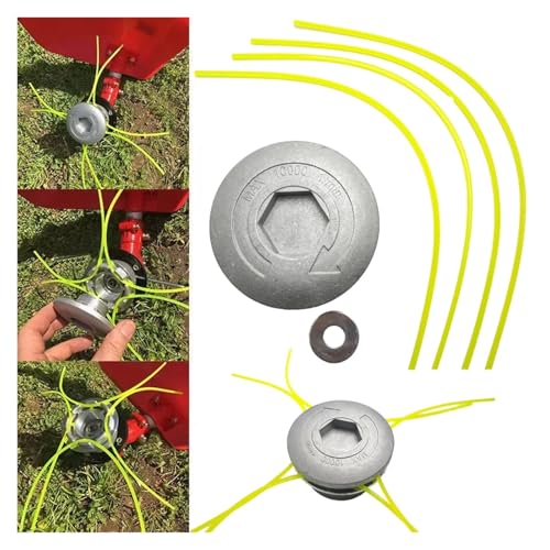 Tête de coupe-herbe en aluminium robuste pour accessoires de débroussailleuse