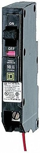 Square D - QO120PLILC QO ILC PowerLink Disyuntor 1 polo, 120240Vac, 20-Amp 10 kA AIRE, negro