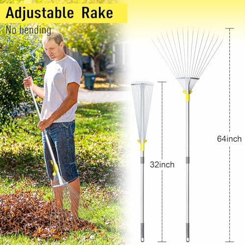 Jardineer Adjustable Garden Rake
