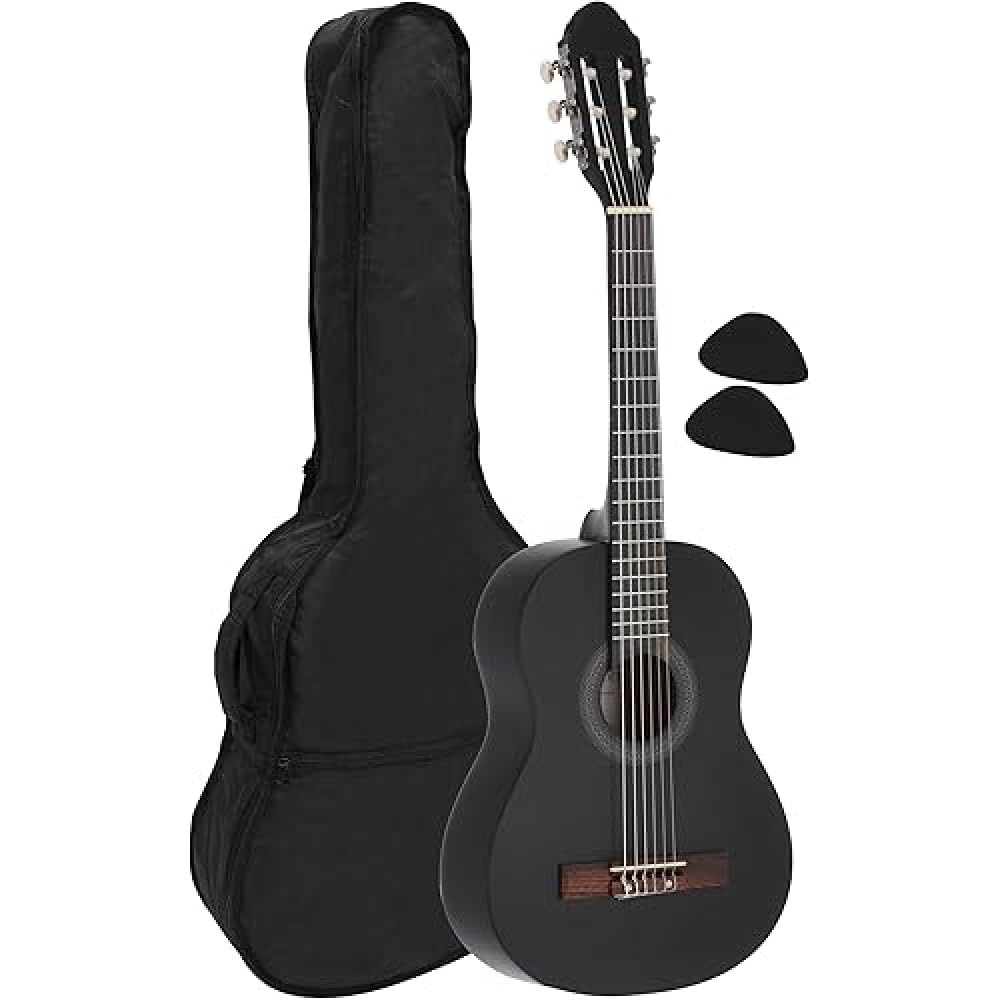 concert guitar, classical guitar, 1/2 black, incl. bag