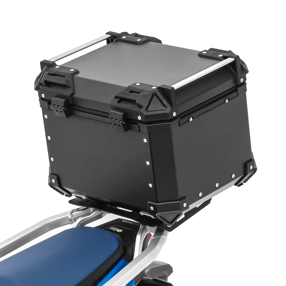 Topcase Für BMW R 1250/1200 GS/Adventure, 45 Liter Volumen, Wasserdicht, Abschließbar – Mit Adapterplatte & Gepäckgrill
