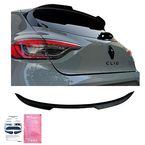 Oneway Dachspoiler (Cap) kompatibel mit Renault Clio MK6 2024- - Schwarz glänzend