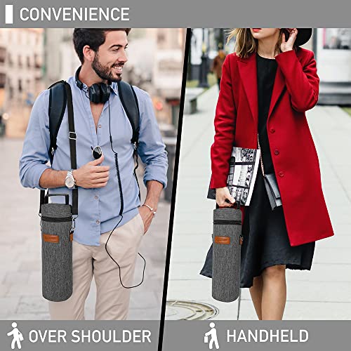Opux Single Bottle Wine Tote Bag With Shoulder Strap thumb #4