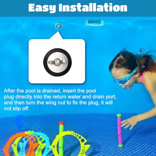 2 Stück Pool Verschlussstopfen für Pool Einlaufdüsen 25mm, Winterstopfen Pool Gummistopfen, Expansionsstopper für Schwimmbad-Abflussleitungen, für Frostschutz, Wartung & Drucktest