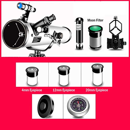 Telescopio astronómico YXCKG 114 mm con trípode ajustable miniatura 2