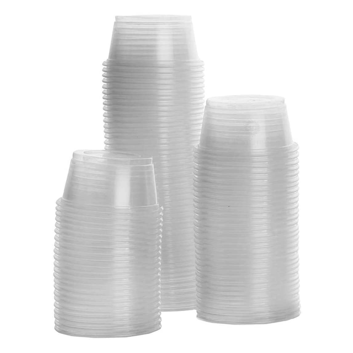 Ciotole per rettili 100 pezzi trasparenti per cibo per gechi Ciotole per rettili in plastica Ciotole per cibo per gechi Contenitori per acqua per gechi crestati Lucertole Piccoli animali domestici