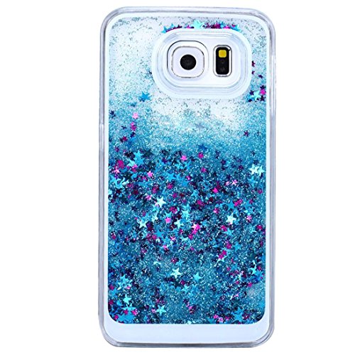 Samsung Galaxy S7, Towallmark Trend Glitter Star Liquid Back Phone Case Cover