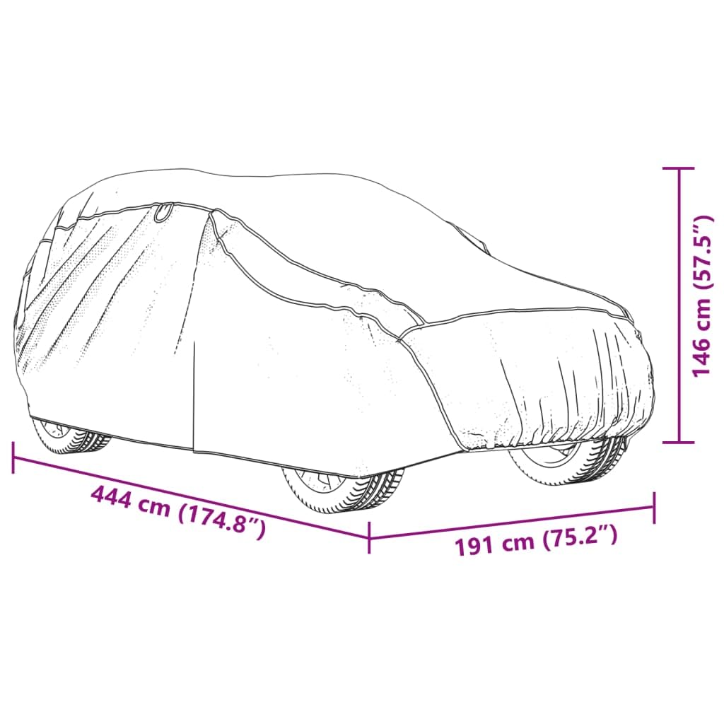 vidaXL Housse de Voiture SUV Protection Contre la grêle complète M